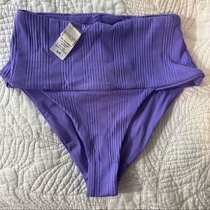 L*Space Purple Eco Chic Repreve Desi Bikini Bottom Size SML and MED avail